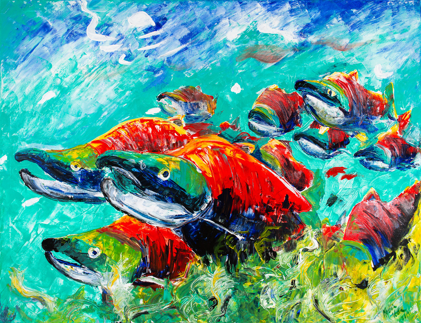 Palette Knife Reds